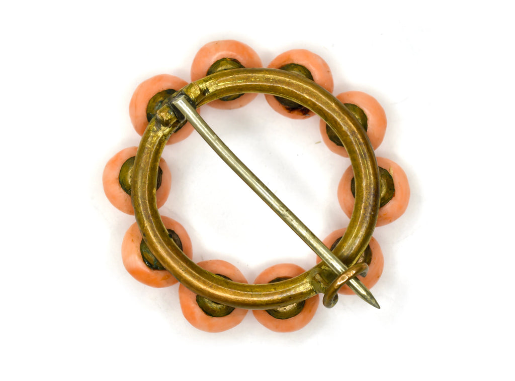 Victorian Coral Brooch