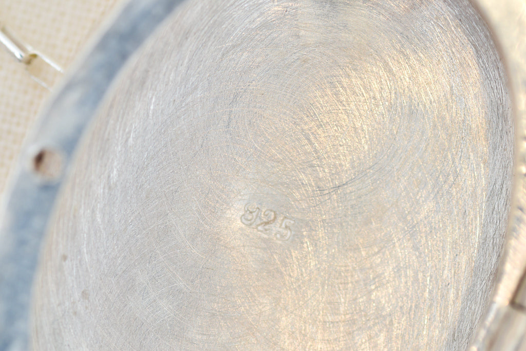 Art Deco Engraved Sterling Silver Locket