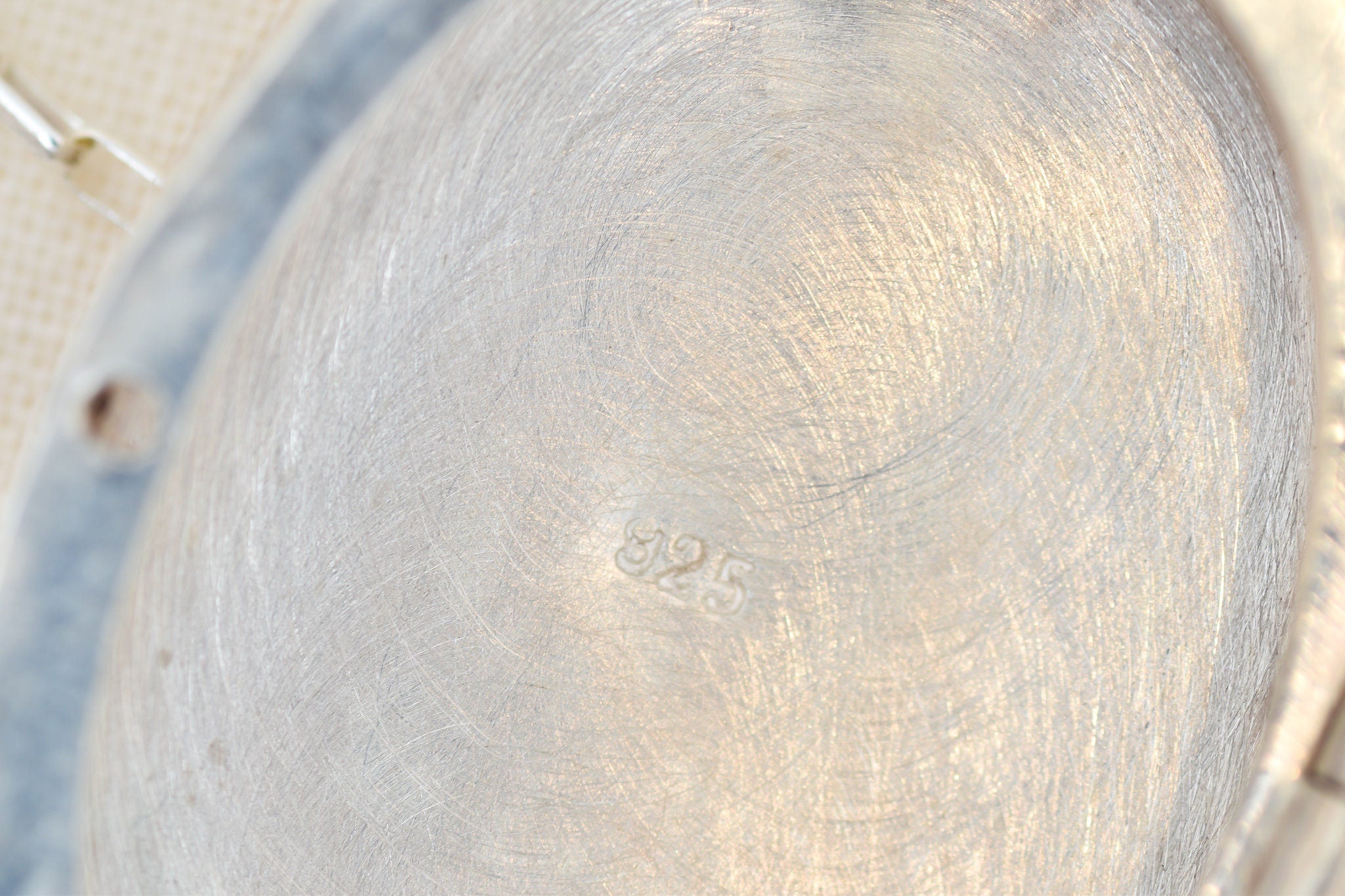 Art Deco Engraved Sterling Silver Locket