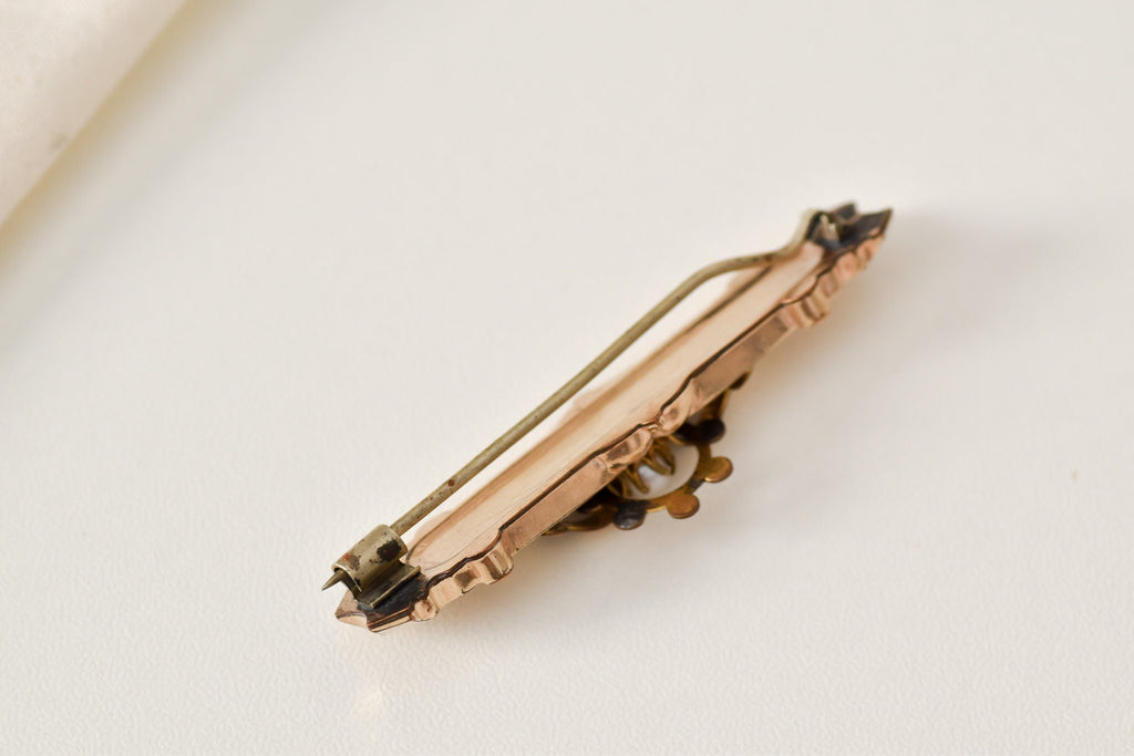 Victorian Pearl Bar Pin Brooch