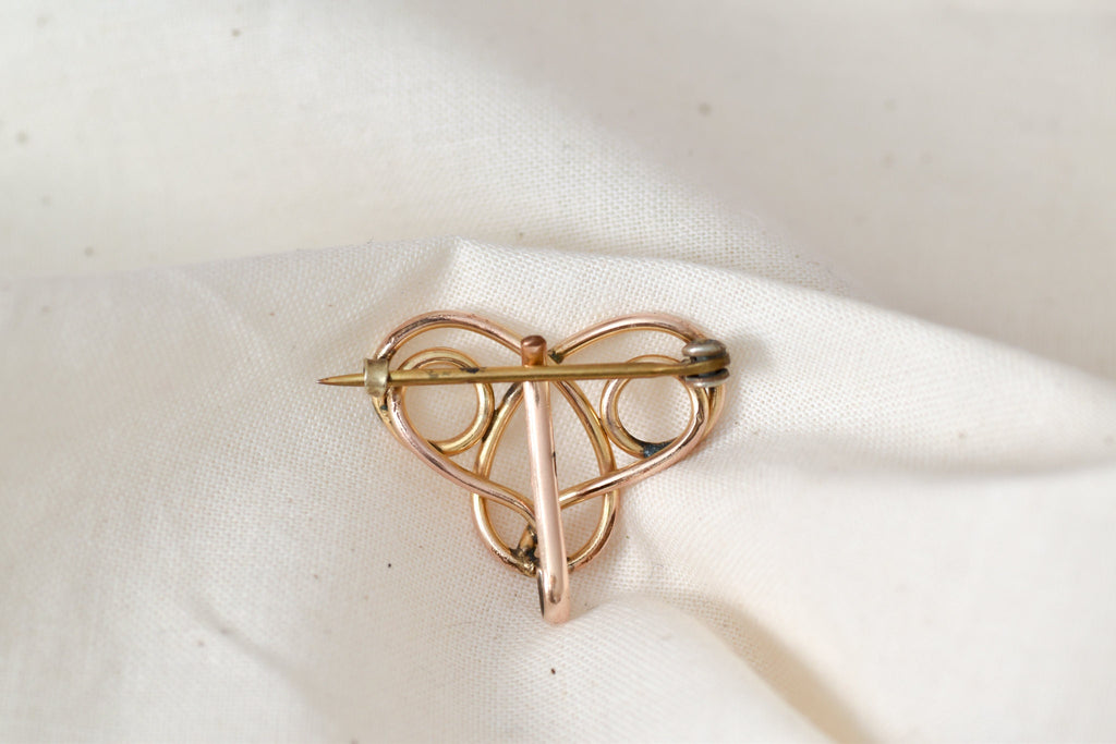 Victorian Infinity Spiral Brooch