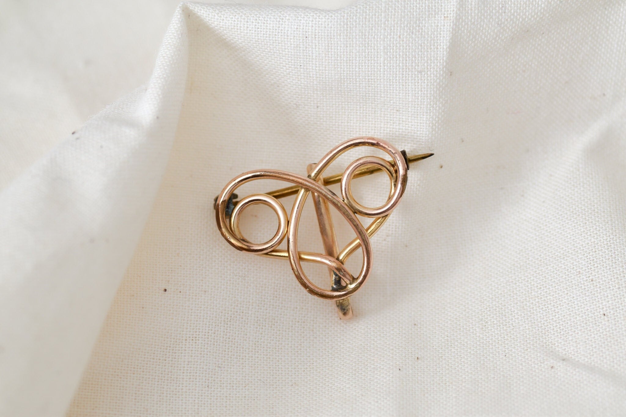 Victorian Infinity Spiral Brooch