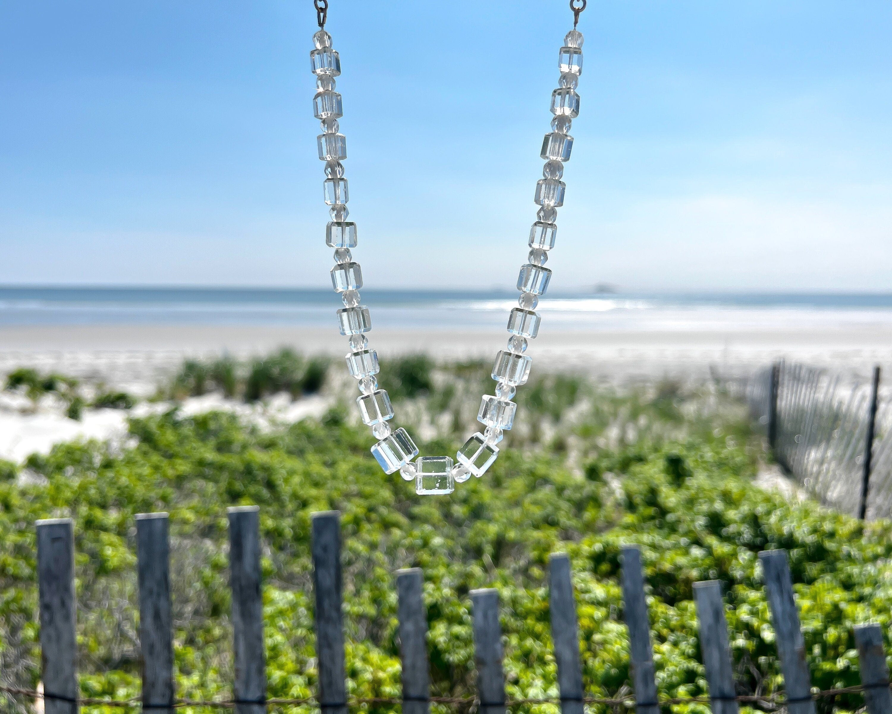 Art Deco Cut Glass Necklace