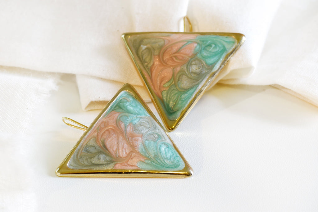 Vintage Triangle Earrings
