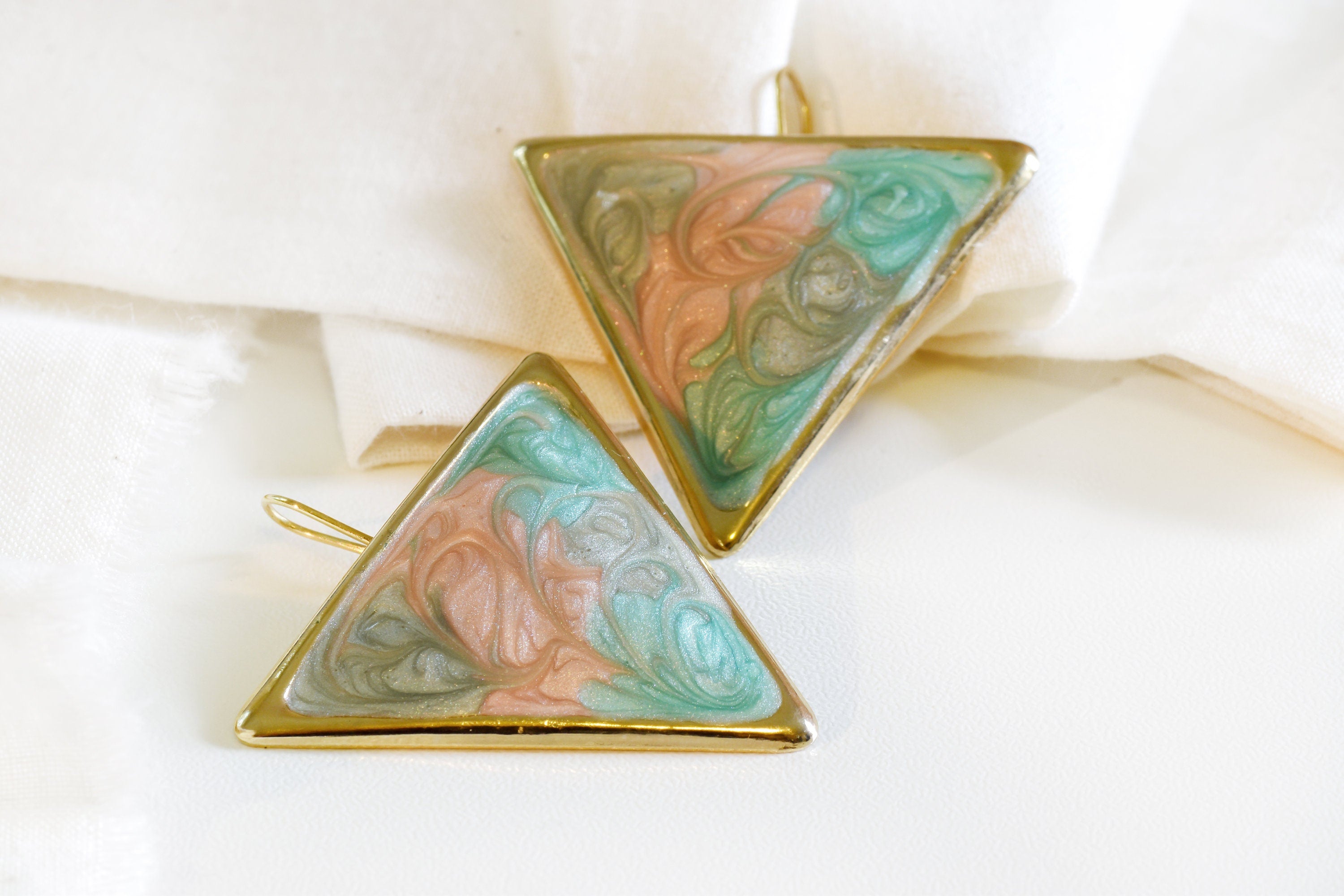 Vintage Triangle Earrings