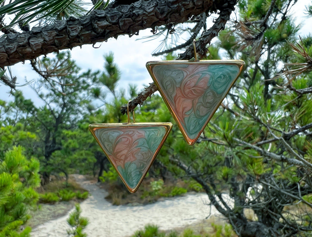 Vintage Triangle Earrings