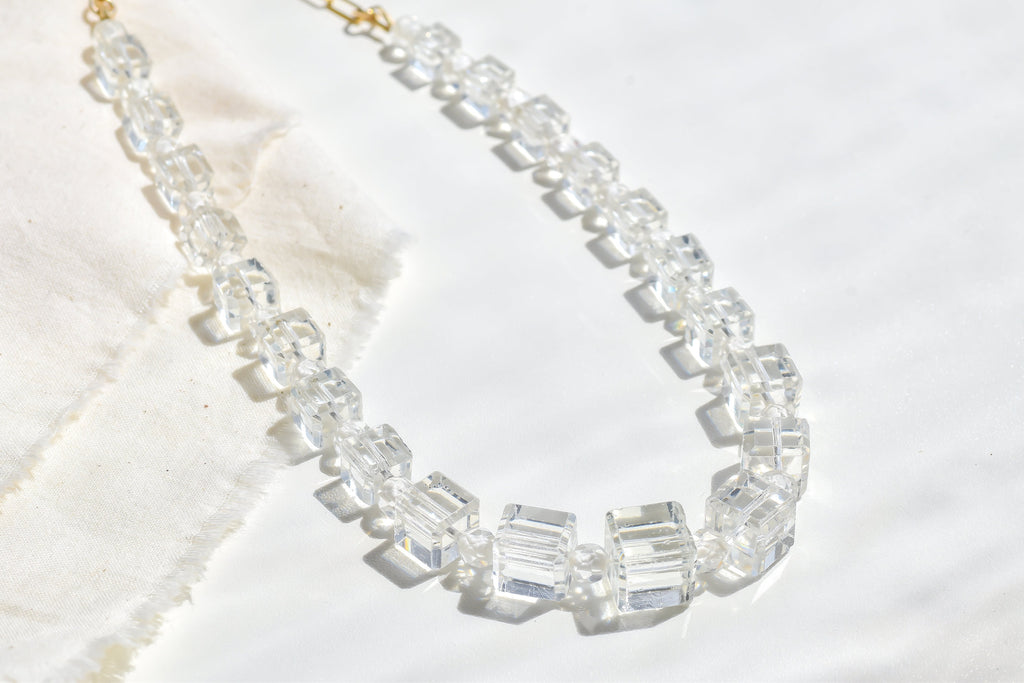 Art Deco Cut Glass Necklace