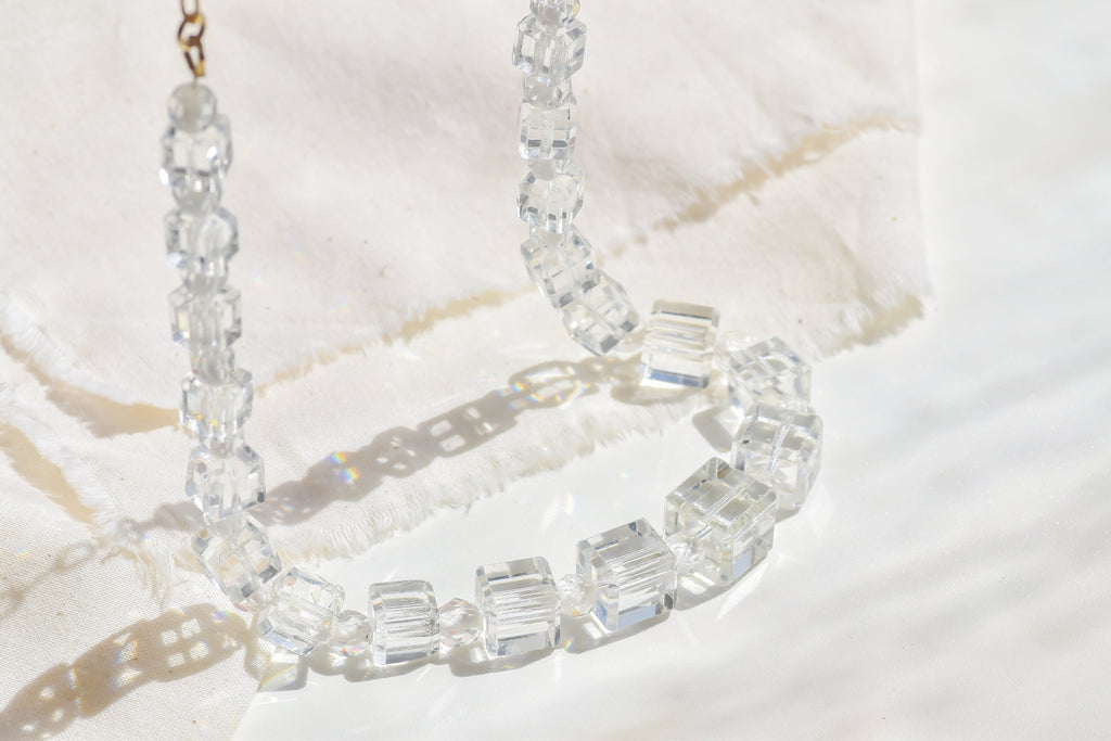 Art Deco Cut Glass Necklace