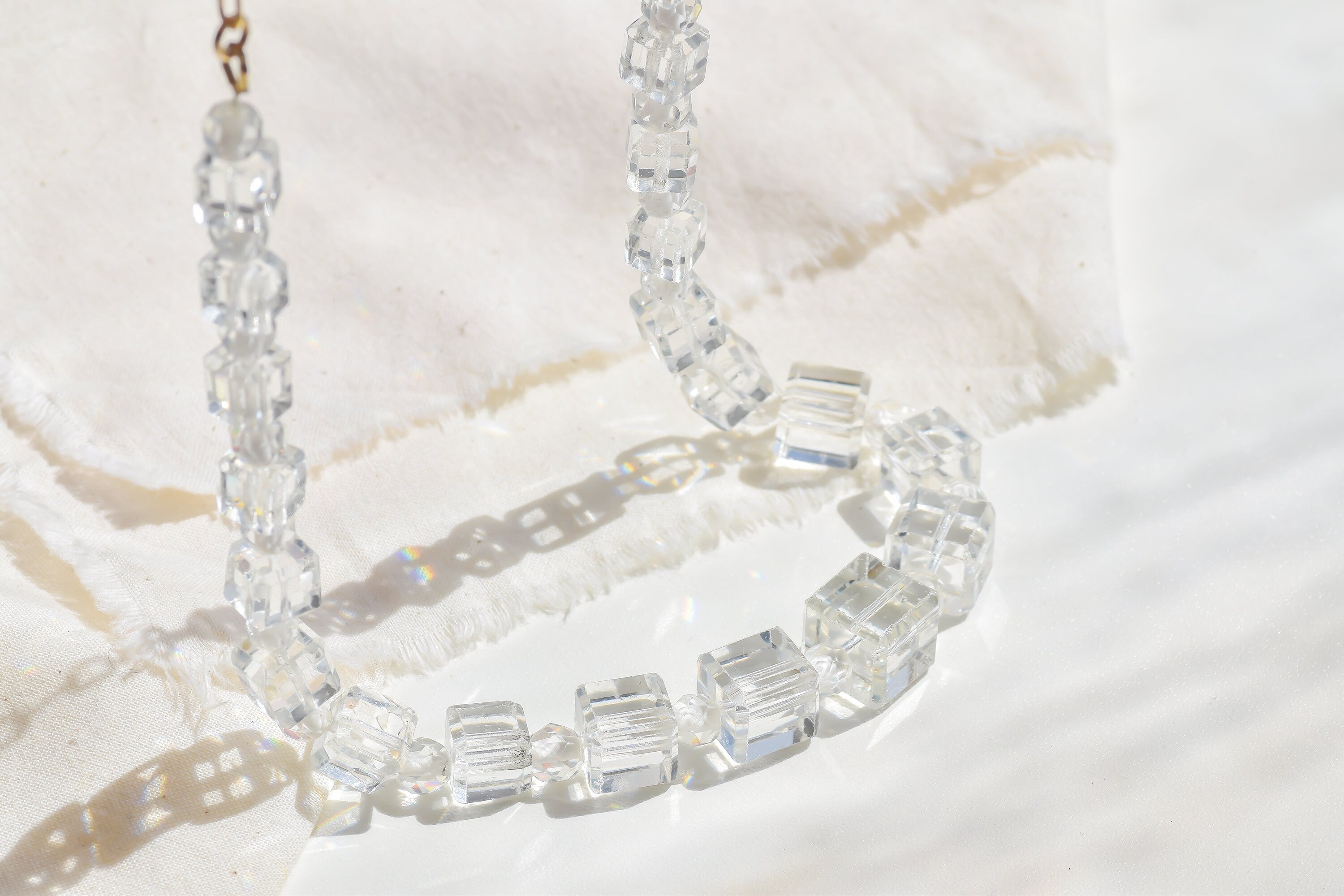 Art Deco Cut Glass Necklace