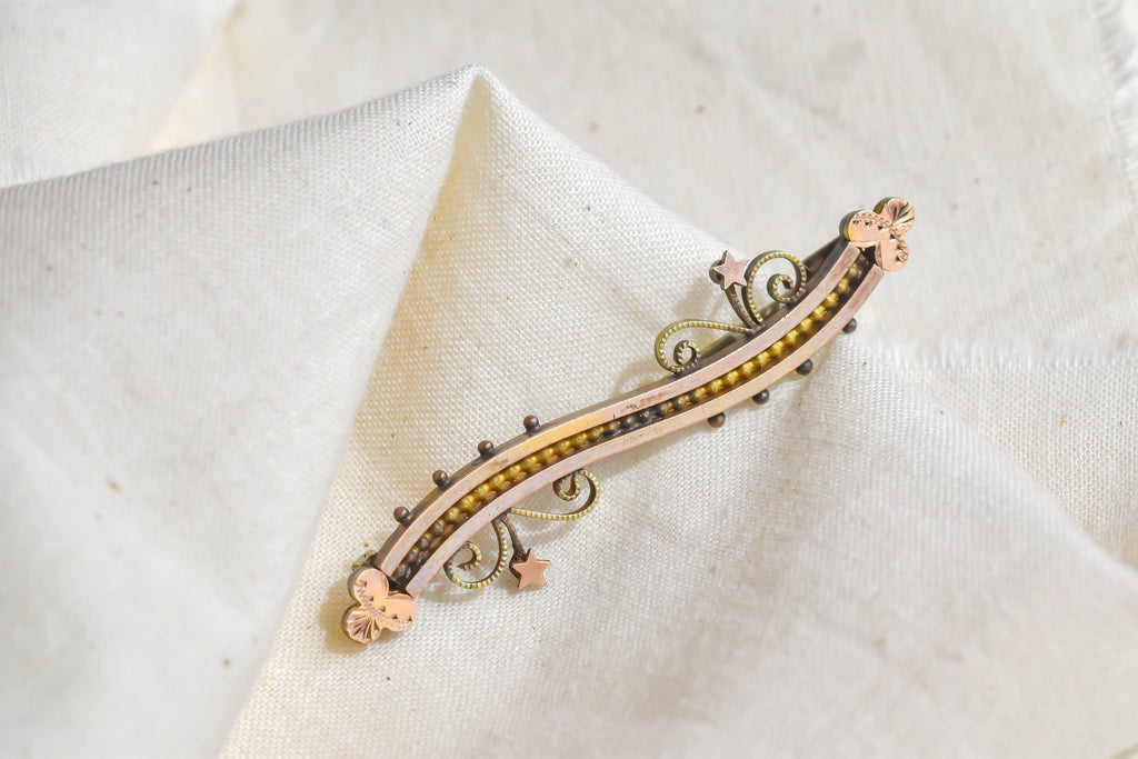 Antique Victorian Bar Pin Brooch