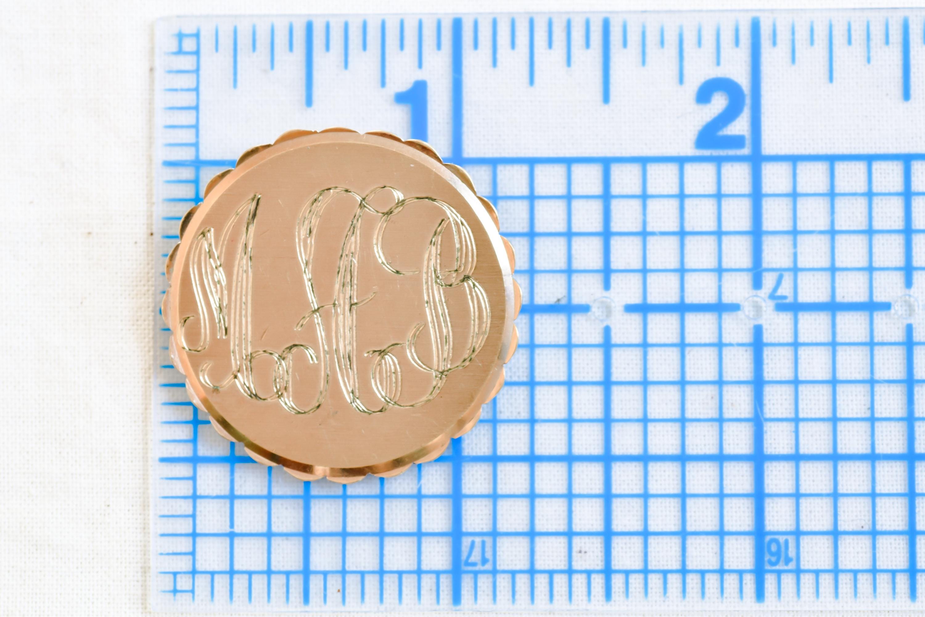 Vintage Monogram Brooch