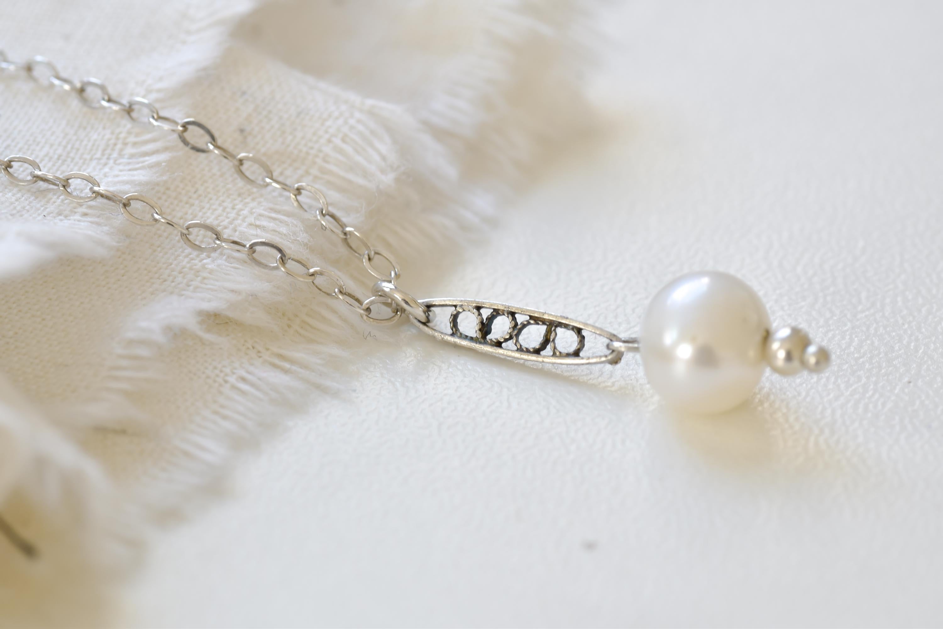 Art Deco Pearl Pendant