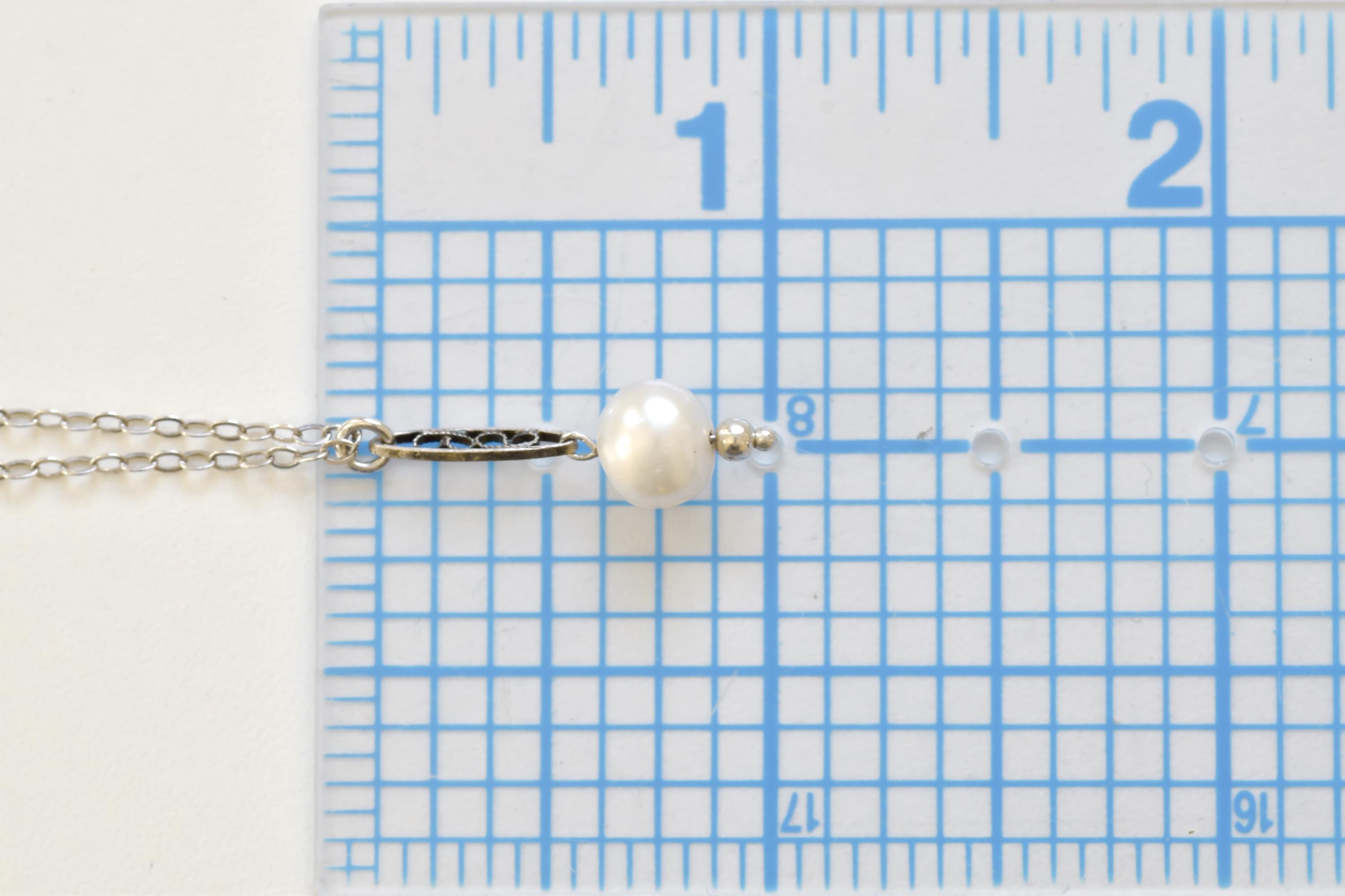 Art Deco Pearl Pendant