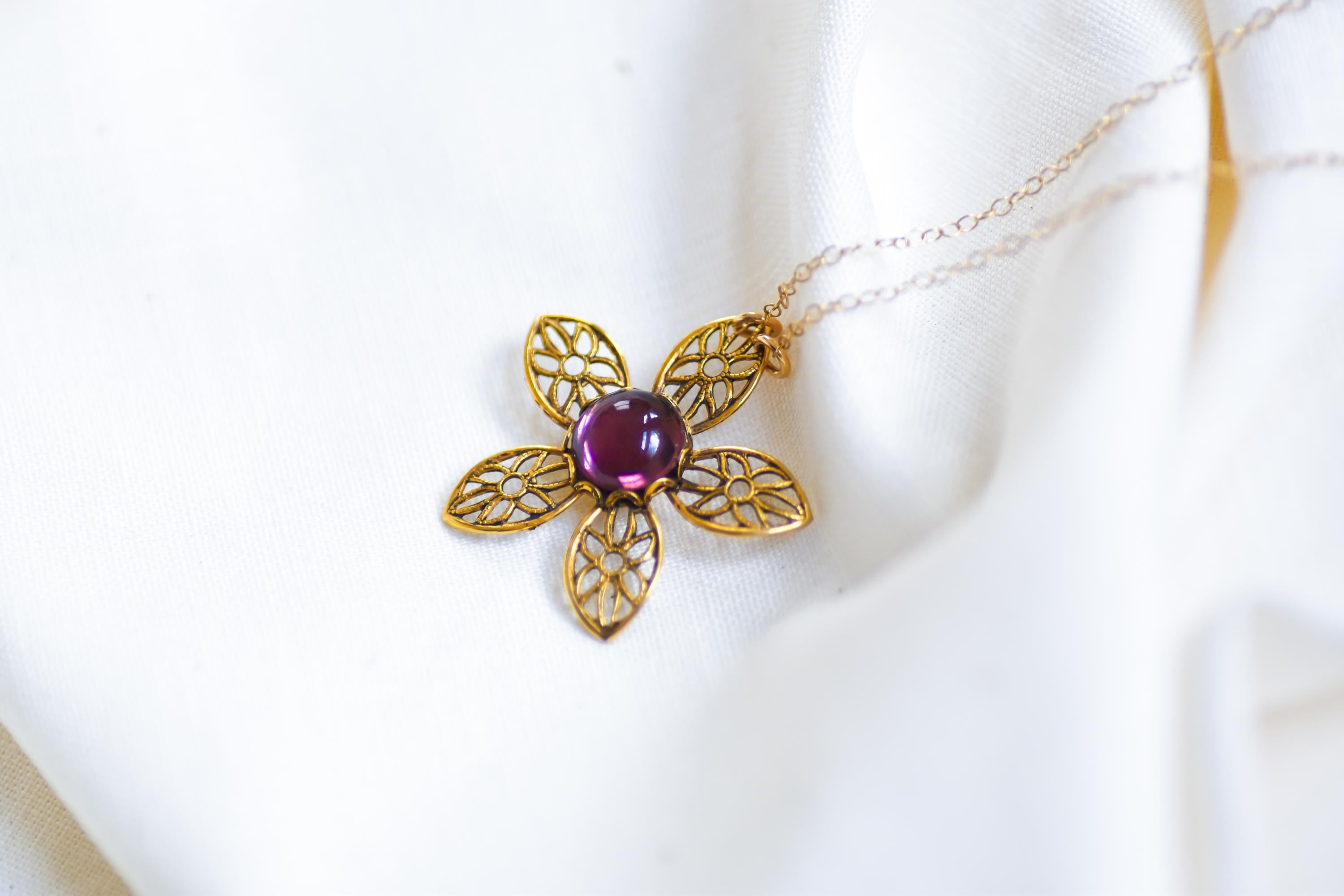 Vintage Amethyst Necklace