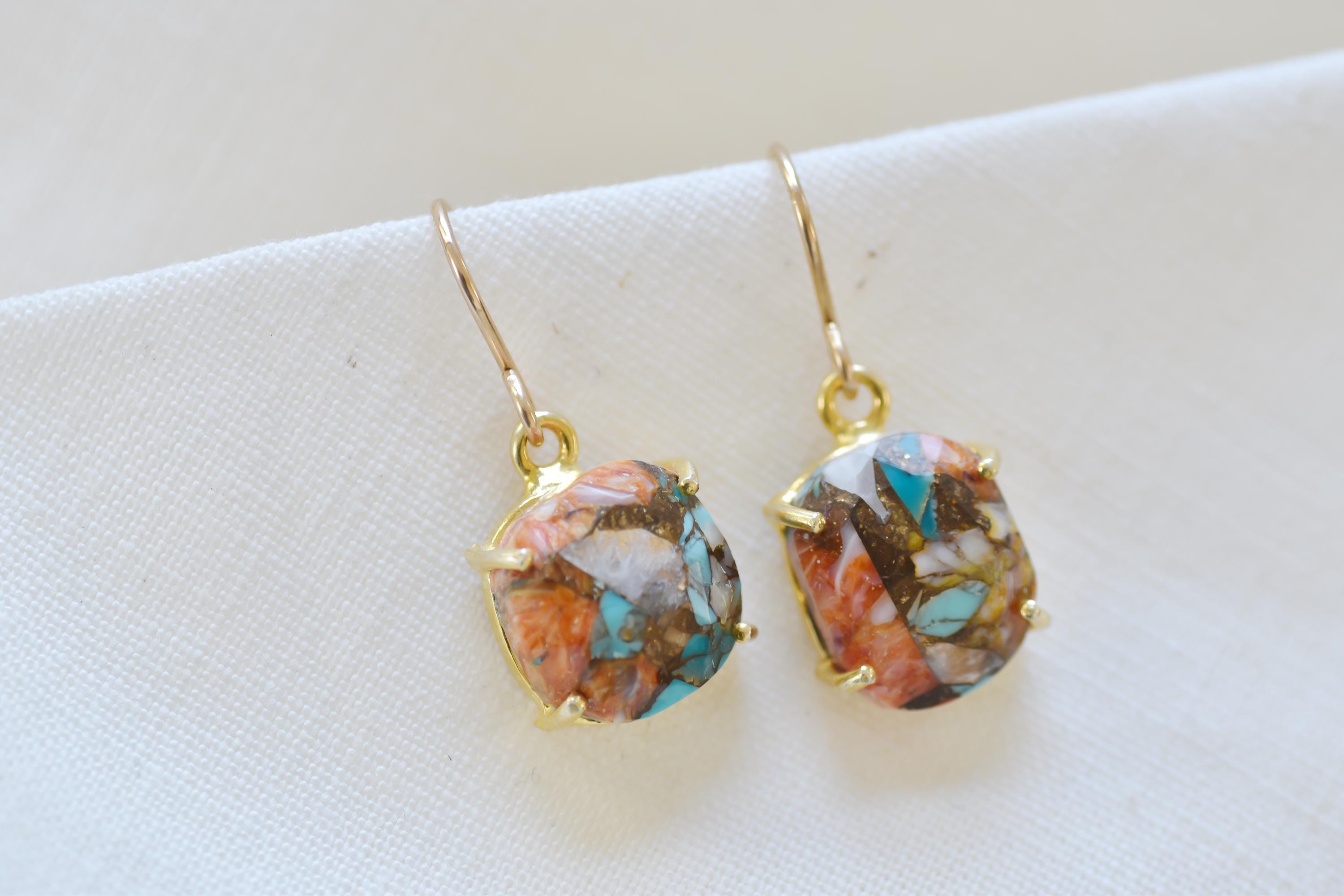 Vermeil Turquoise Earrings