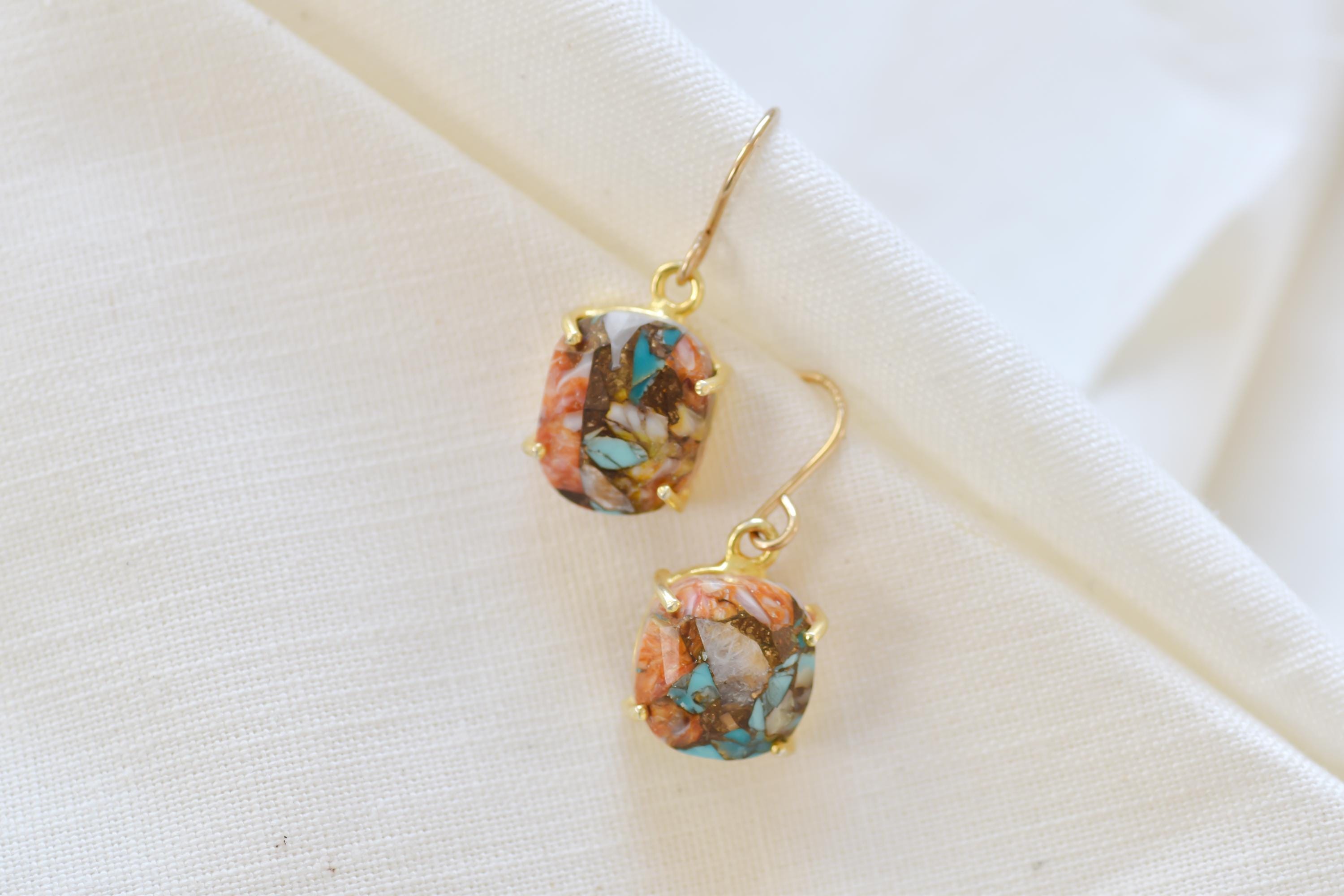 Vermeil Turquoise Earrings