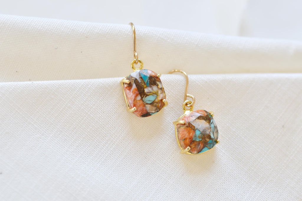 Vermeil Turquoise Earrings