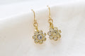 Vintage Flower Drop Earrings