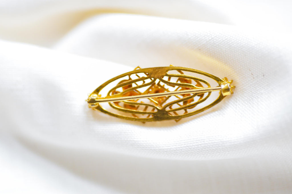 Vintage Filigree Brooch