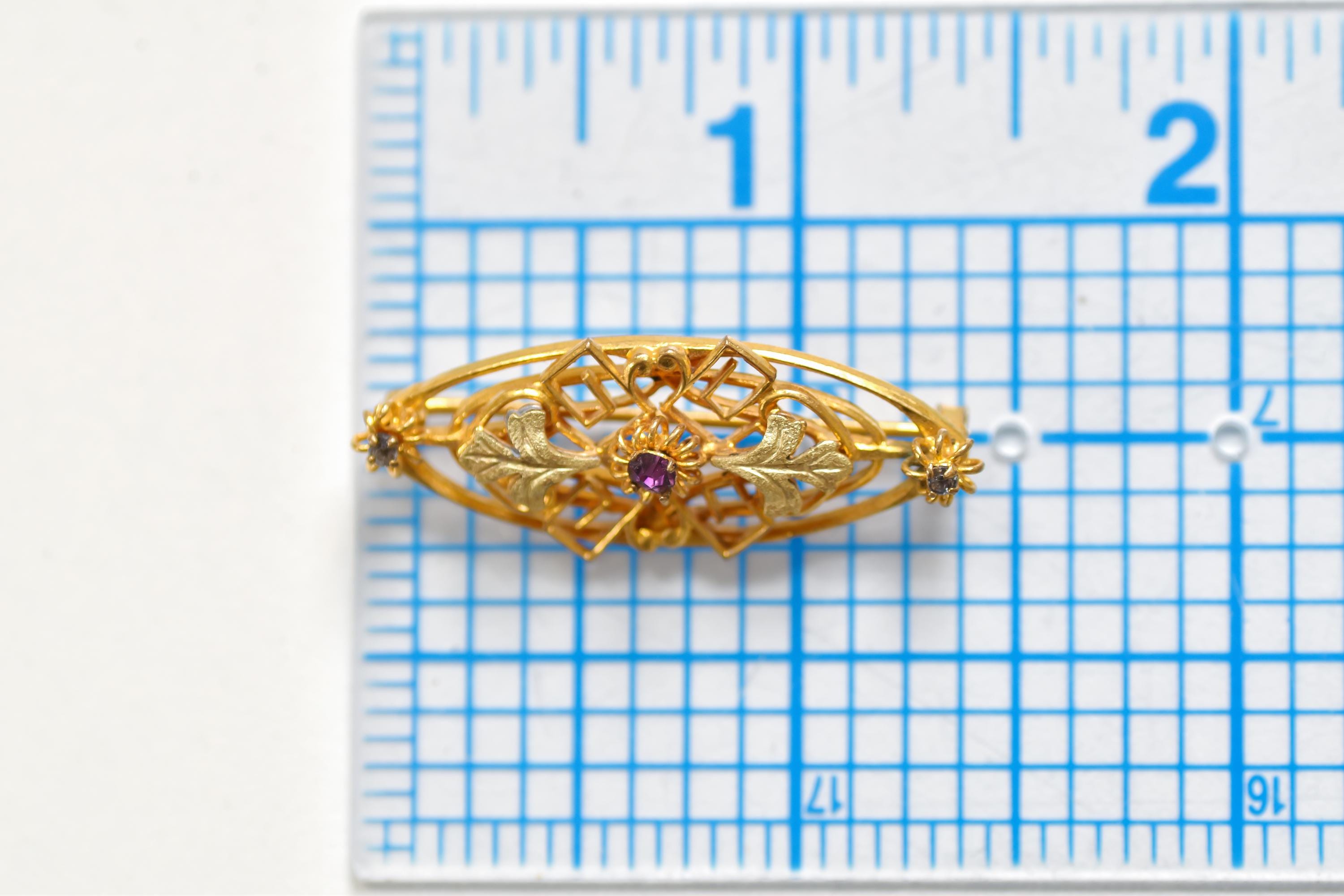 Vintage Filigree Brooch