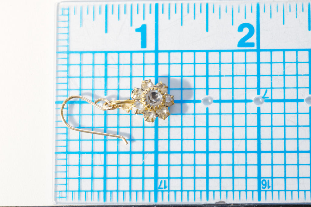 Vintage Flower Drop Earrings