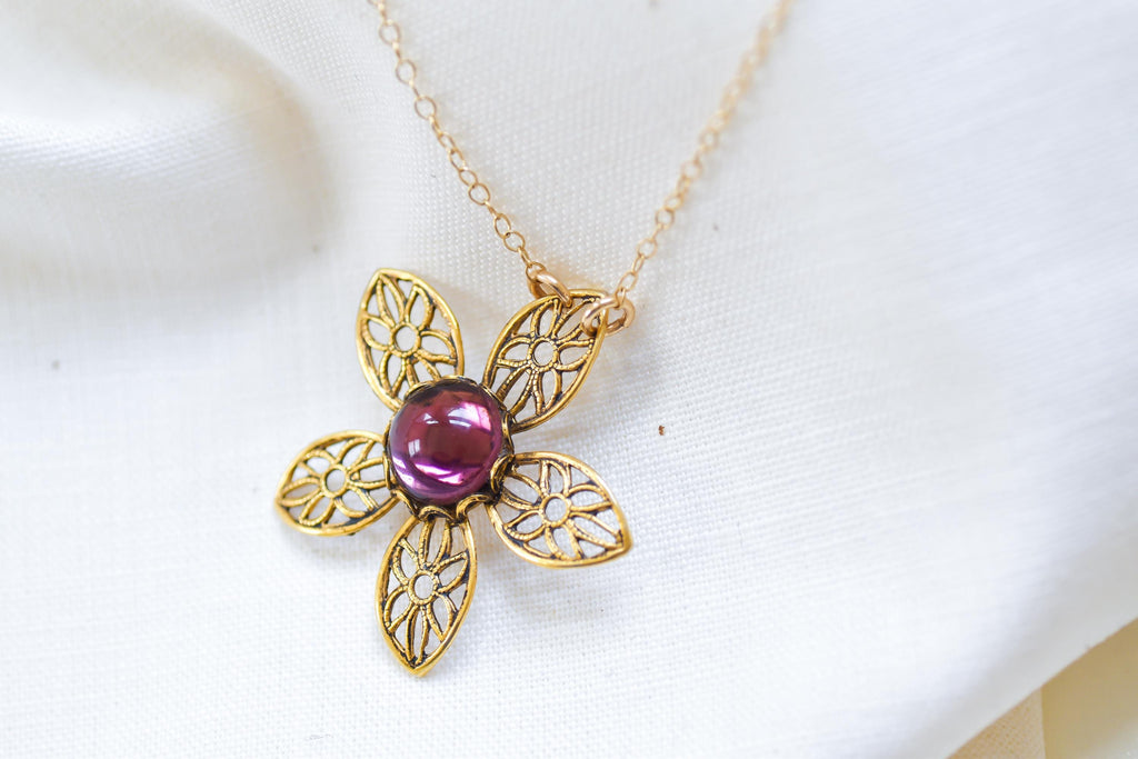 Vintage Amethyst Necklace