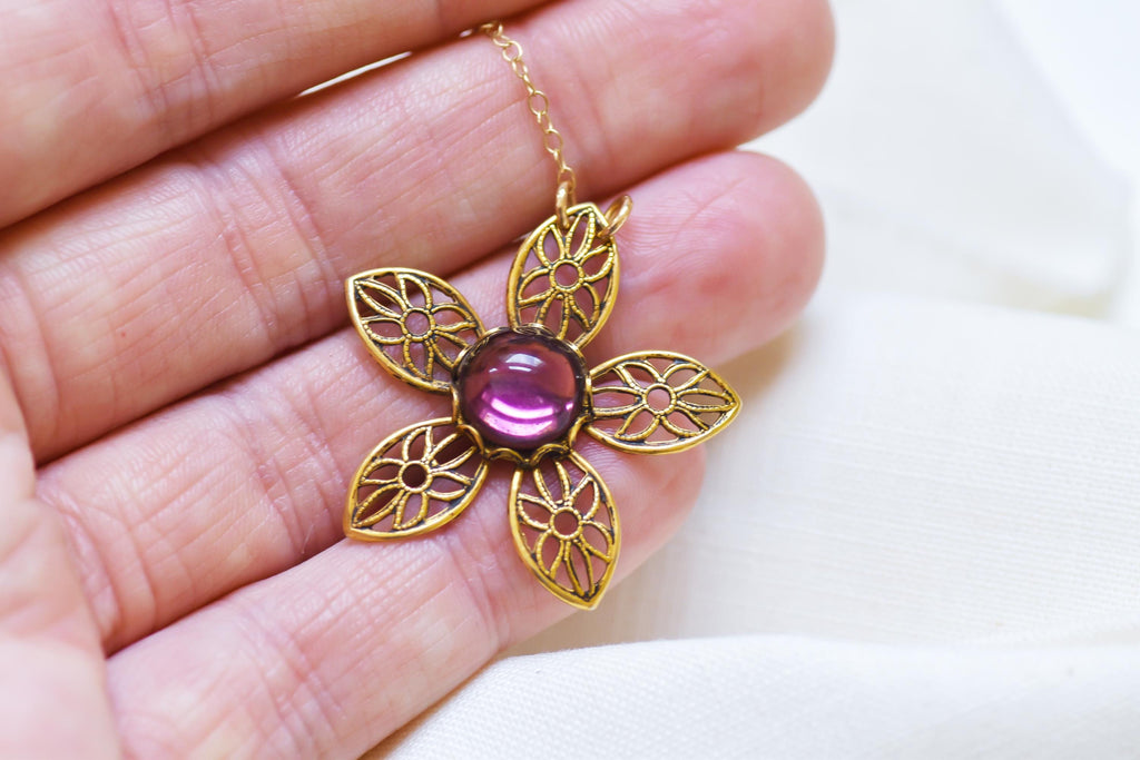 Vintage Amethyst Necklace