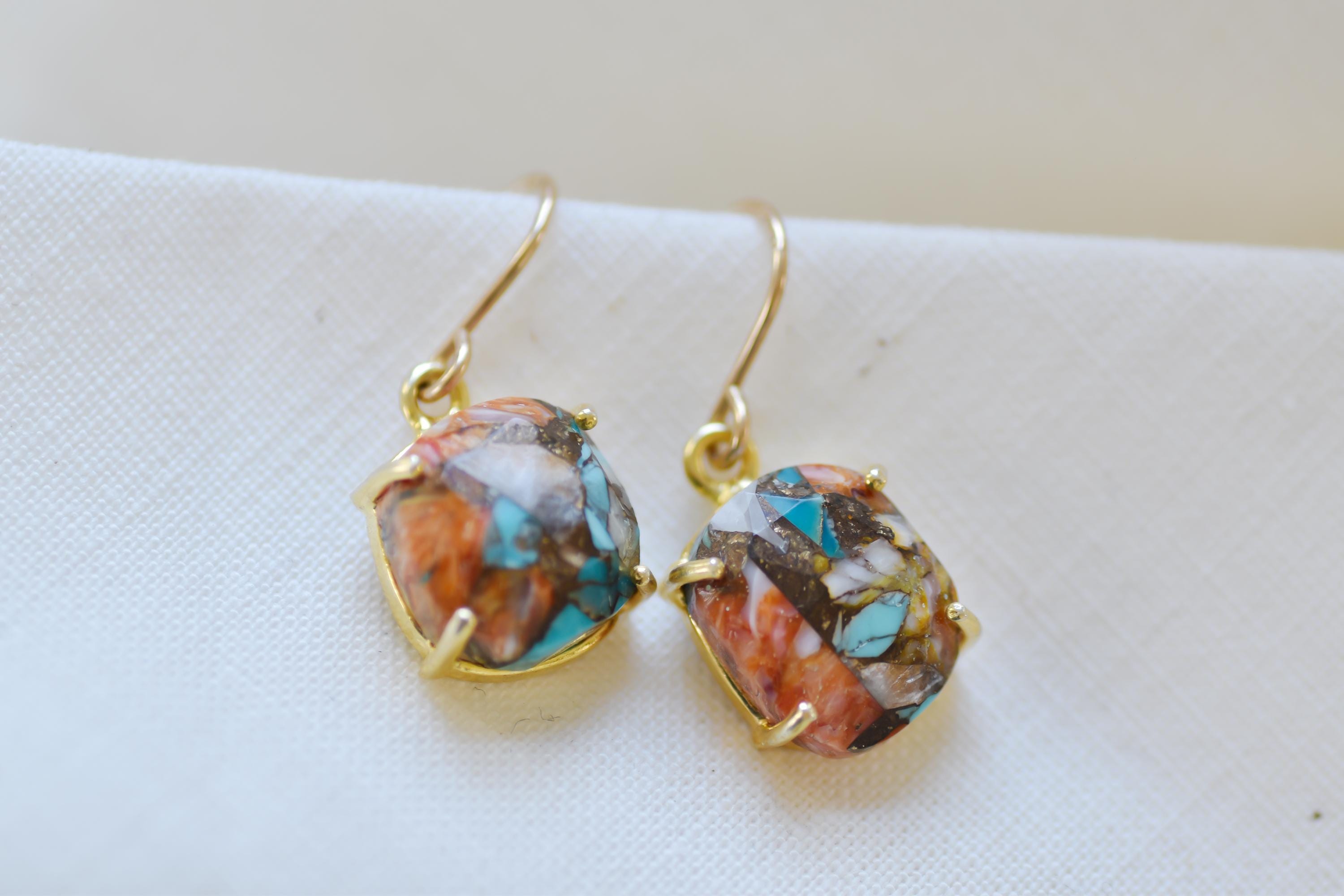 Vermeil Turquoise Earrings