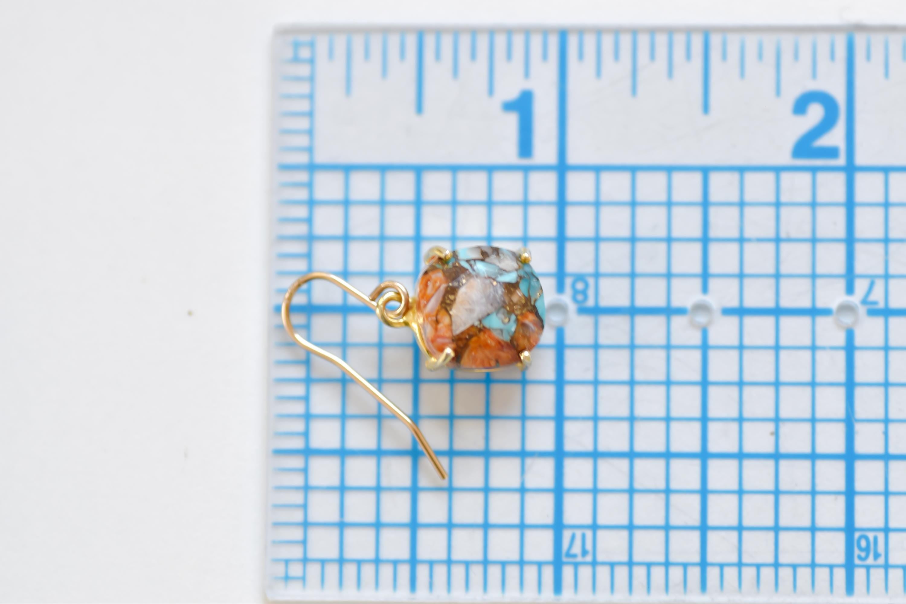 Vermeil Turquoise Earrings