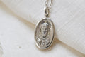 Vintage Sterling Silver Religious Necklace