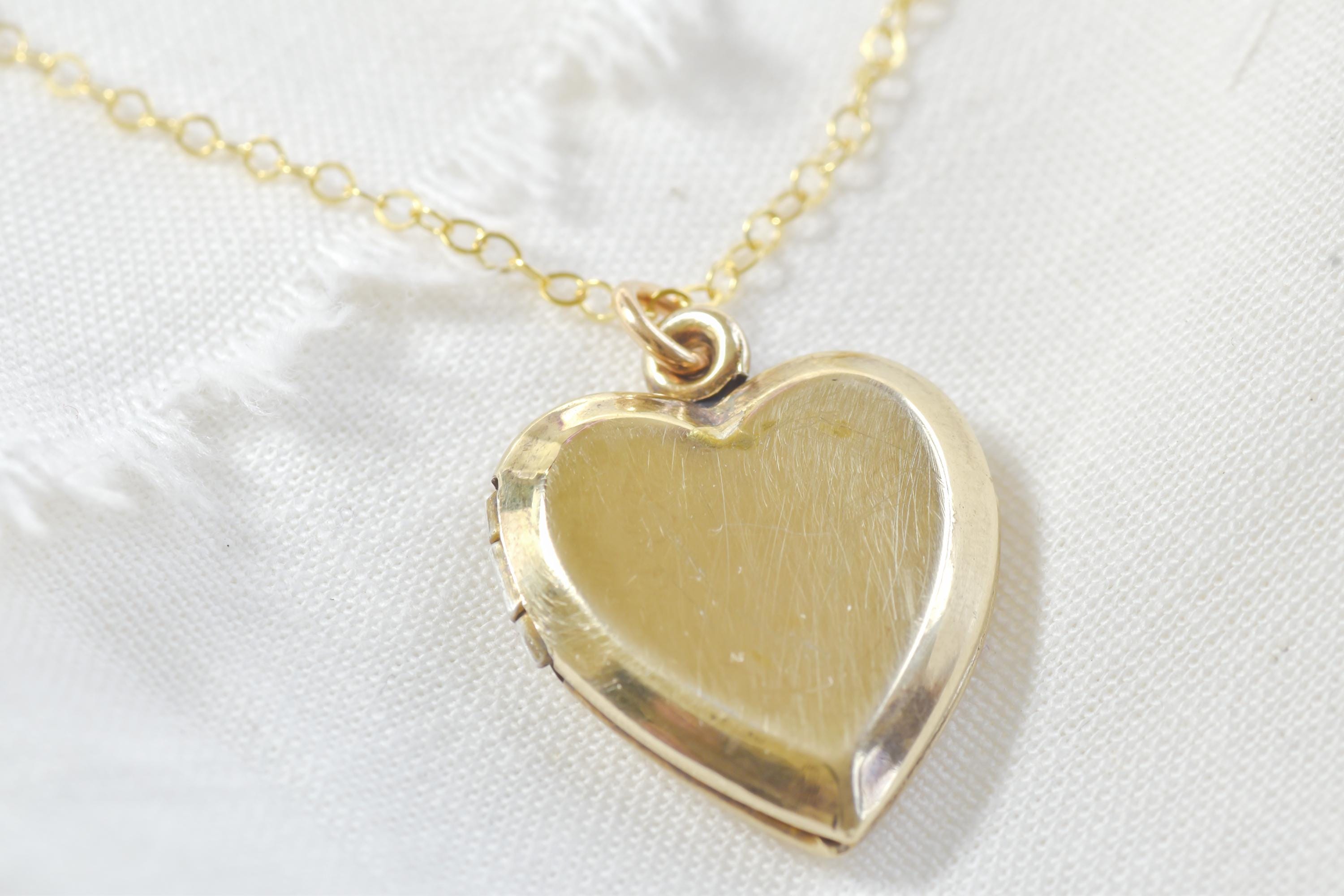 Vintage Heart Locket Necklace