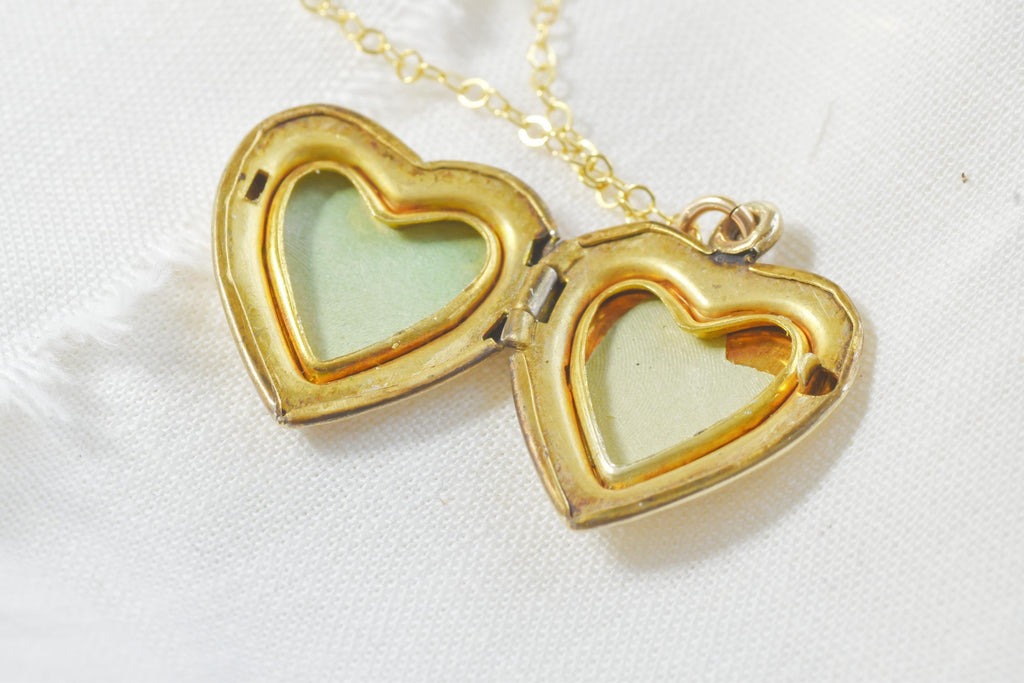 Vintage Heart Locket Necklace