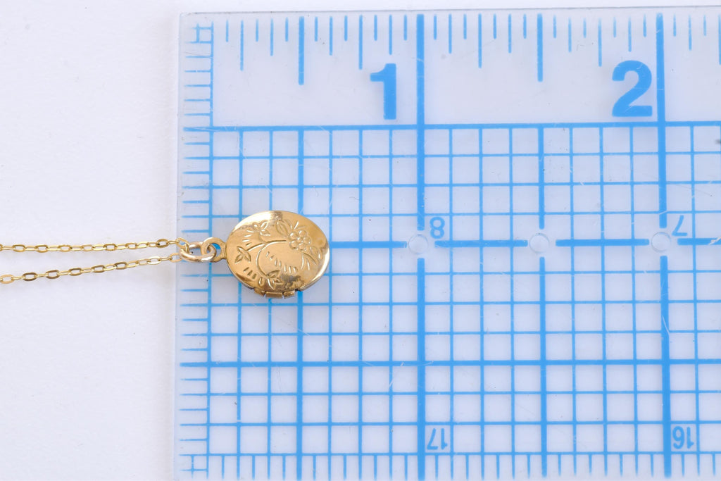 Vintage Gold Filled Locket Necklace