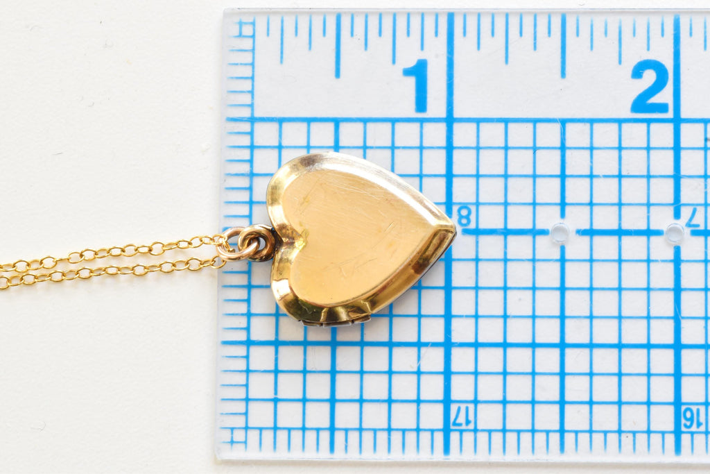 Vintage Heart Locket Necklace