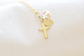 Vintage Cross Necklace: Gold Plated Hope Faith Charity Charms