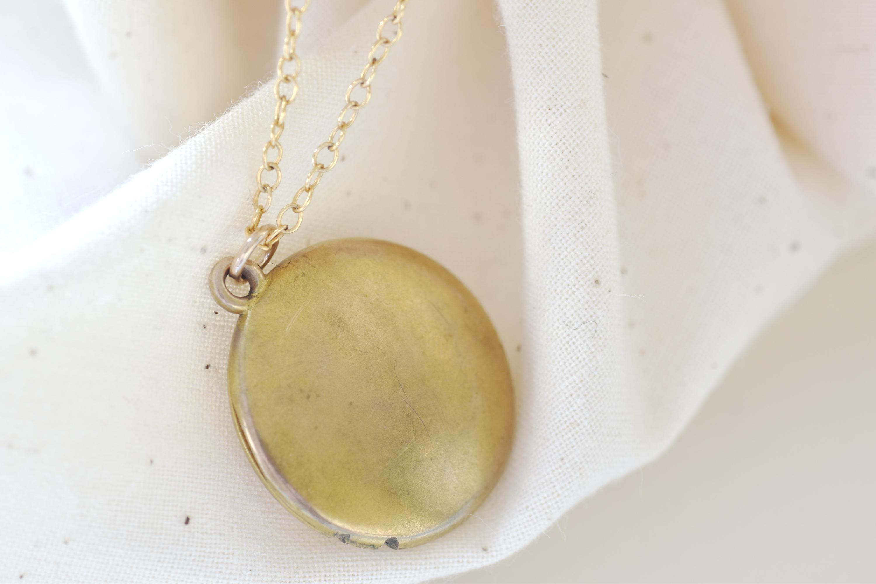 Victorian Initial Locket Necklace