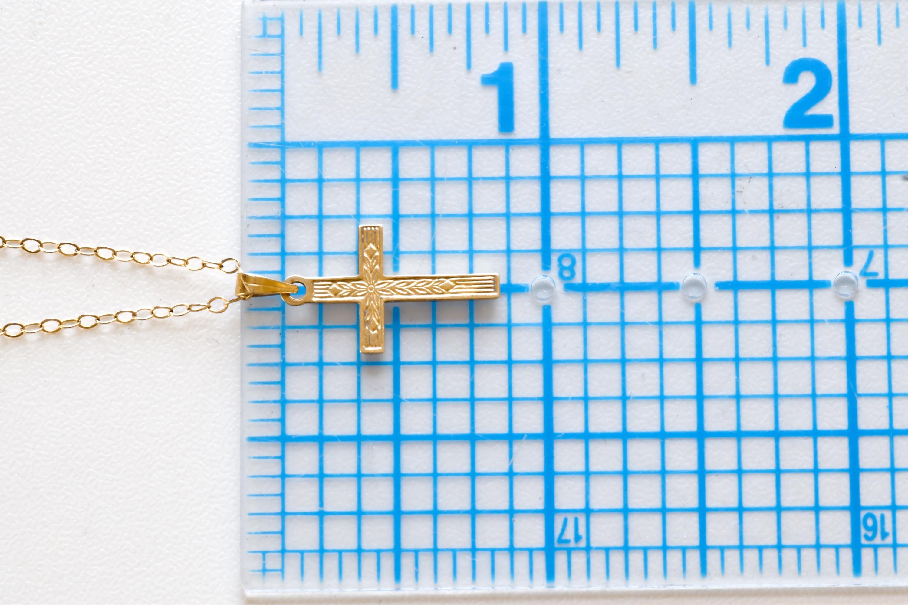 Vintage 14k Gold Cross