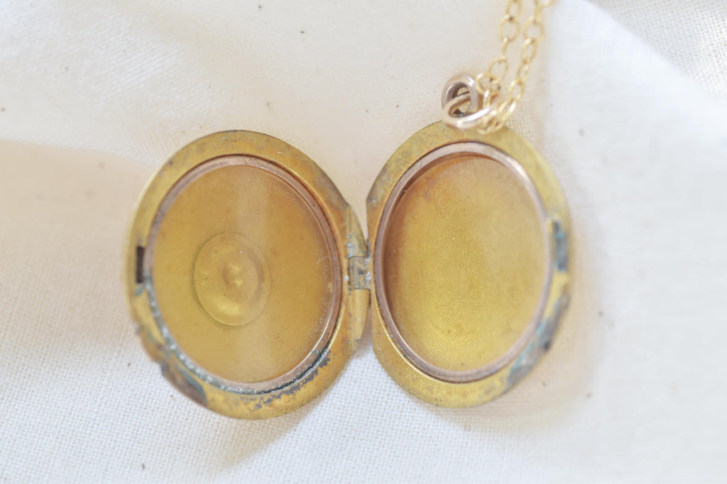 Victorian Initial Locket Necklace