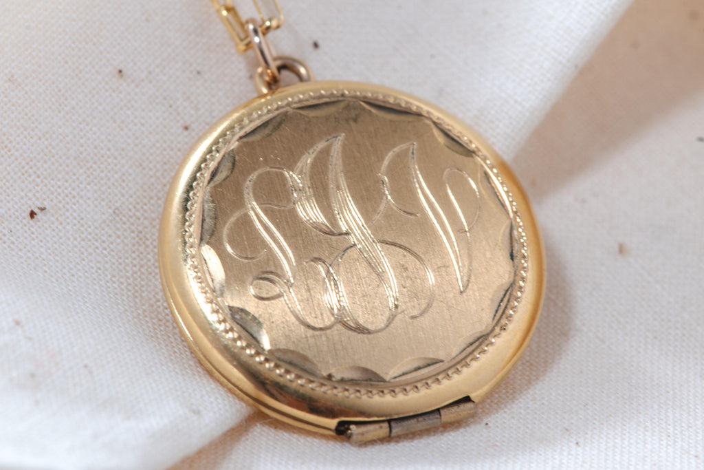 Vintage Monogram Locket