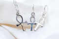 Vintage Sterling Silver Ankh Jewelry Set