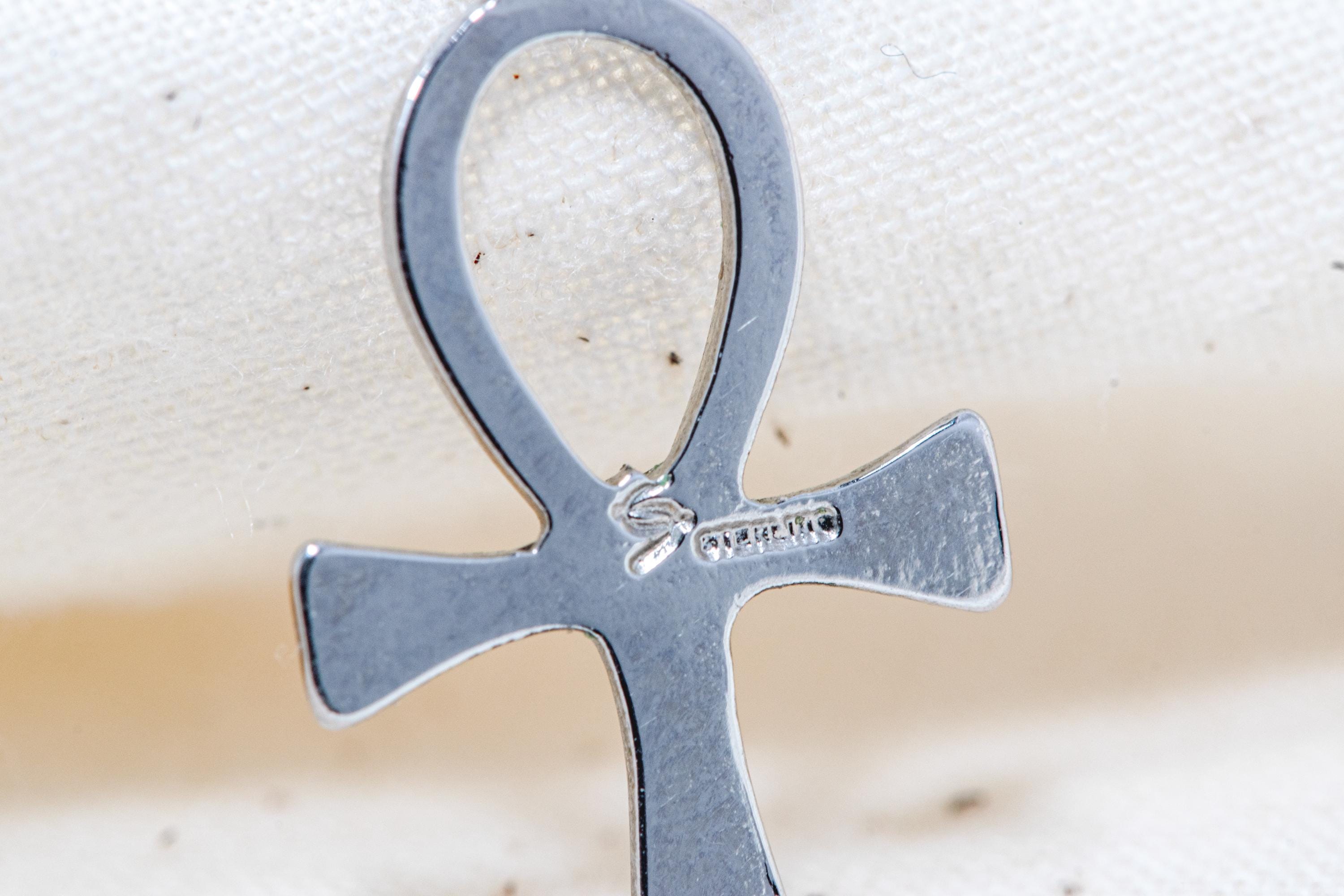 Vintage Sterling Silver Ankh Necklace