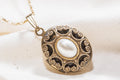 Vintage Filigree Oval Locket