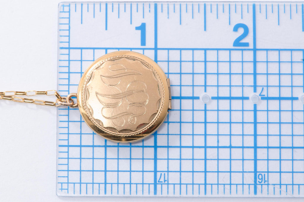 Vintage Monogram Locket