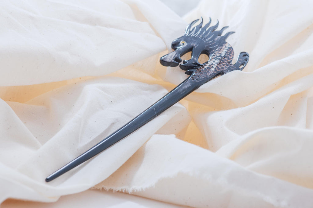 Vintage Black Dragon Hair Stick