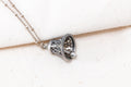 Vintage Sterling Silver Filigree Bell Pendant Necklace - Working Clapper