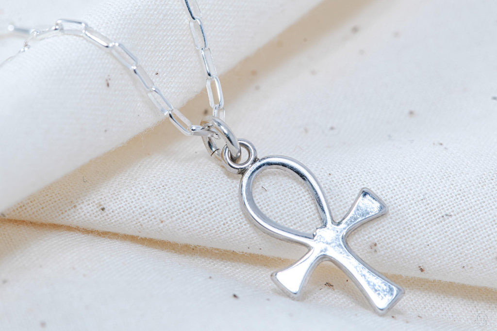 Vintage Sterling Silver Ankh Necklace