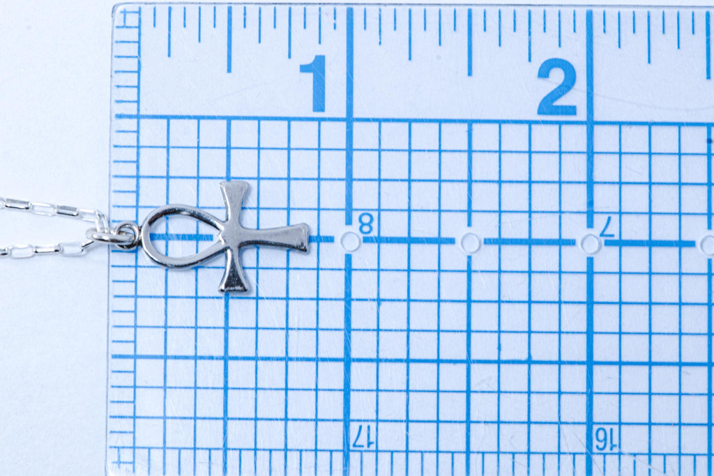 Vintage Sterling Silver Ankh Necklace
