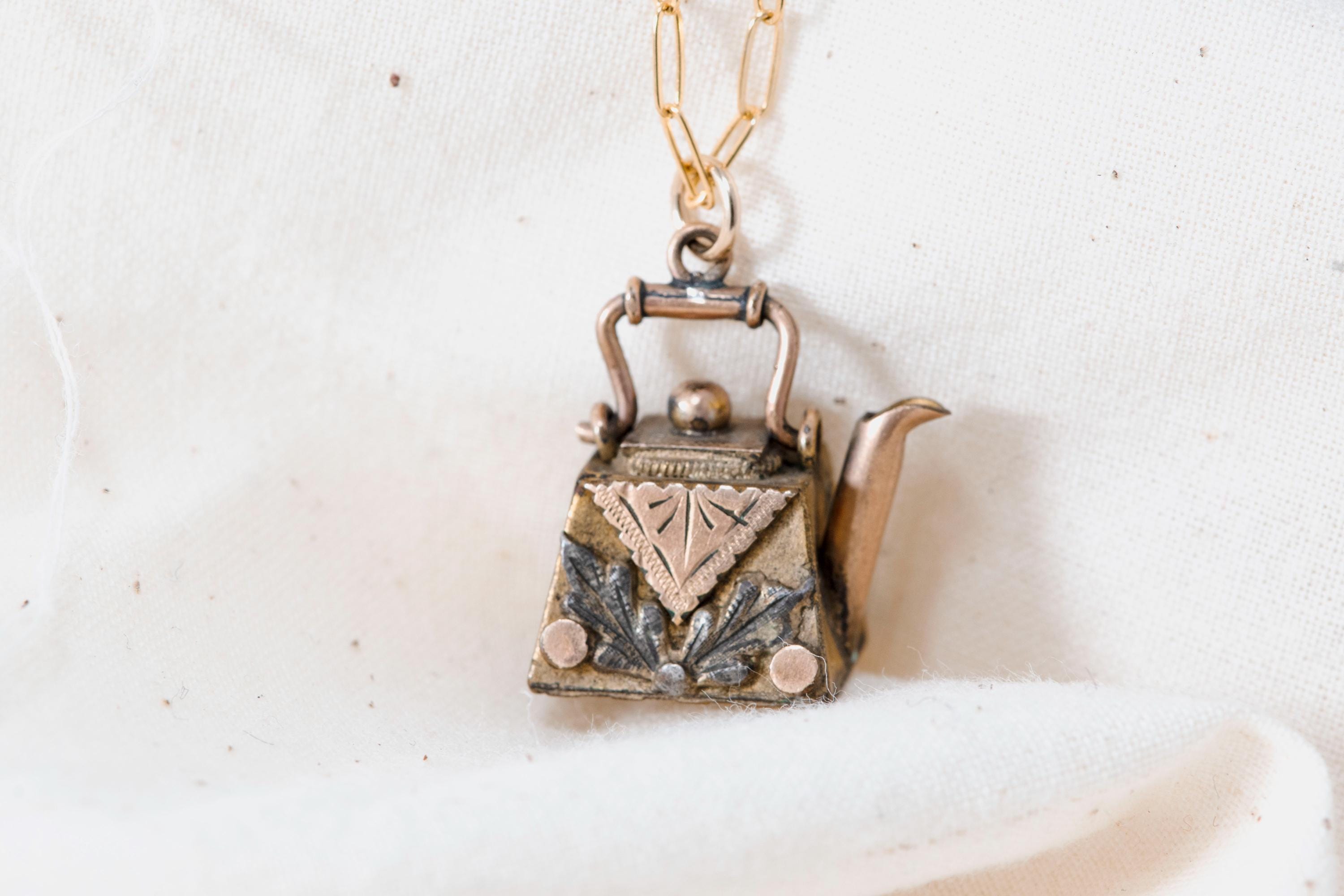 Victorian Teapot Necklace