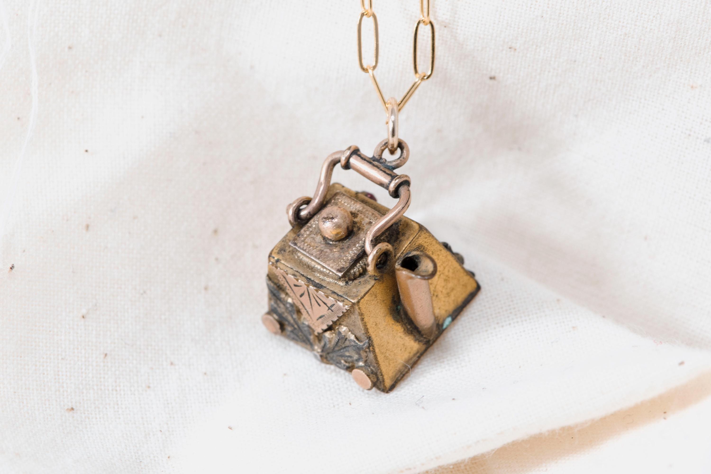 Victorian Teapot Necklace