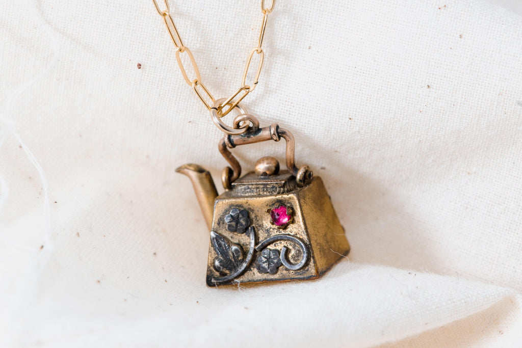 Victorian Teapot Necklace